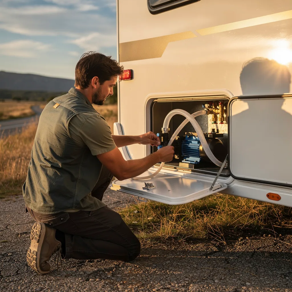 Brancher ta pompe à eau en camping-car : 3 schémas détaillés